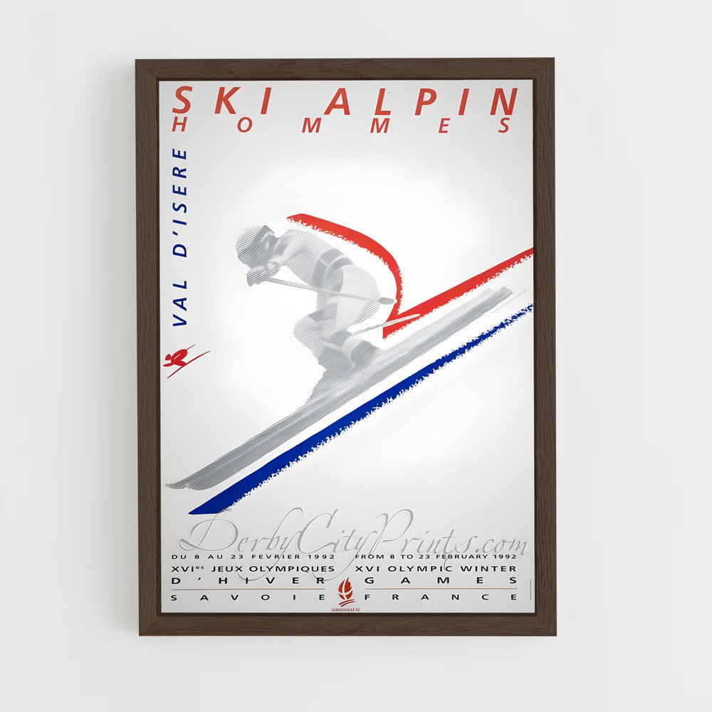 Poster Ski Extrême Albertville 1992 – affiche Jeux Olympiques (vue 5)